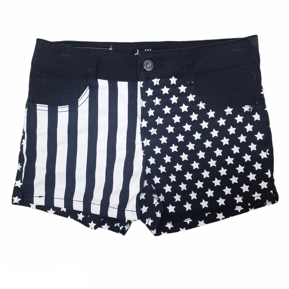 DOLLHOUSE Flag Stretch Shorts Size 12